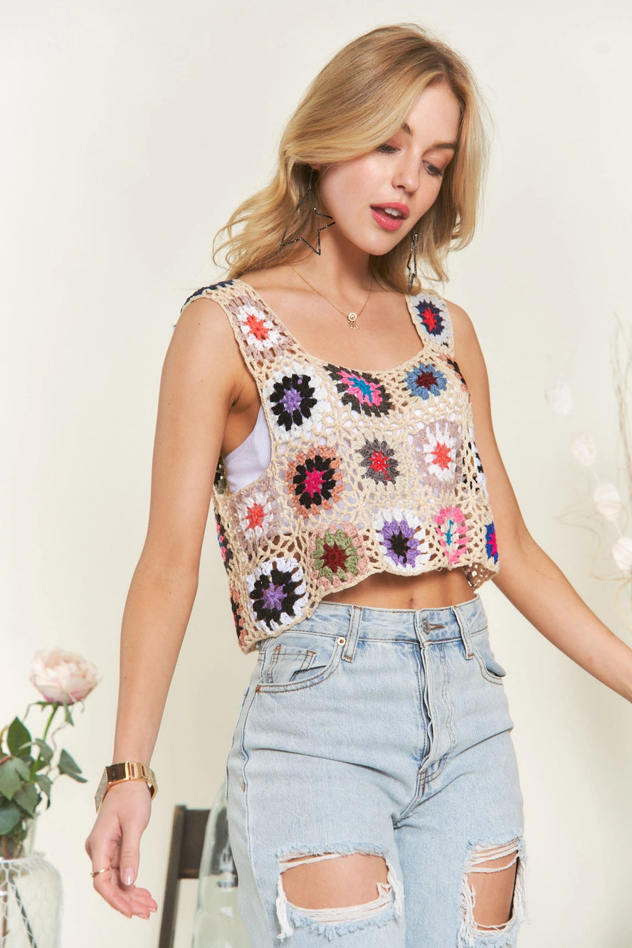 Colorful Knit Top